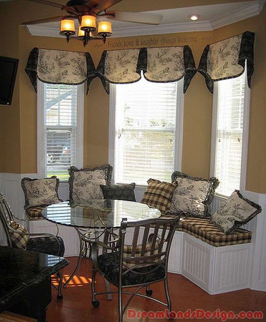 Bay window with seating Bay window with seating