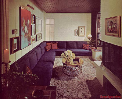 Small livingroom ideas Blue Banquette