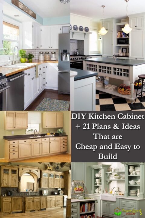 DIY Kitchen Cabinet Plans: 21 Ideas That are Cheap & Easy to Build