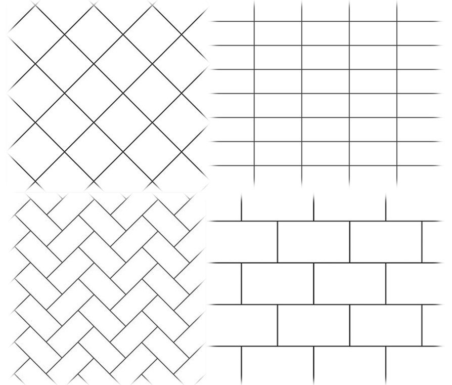 Top 4 Tile Patterns for Walls and Floors