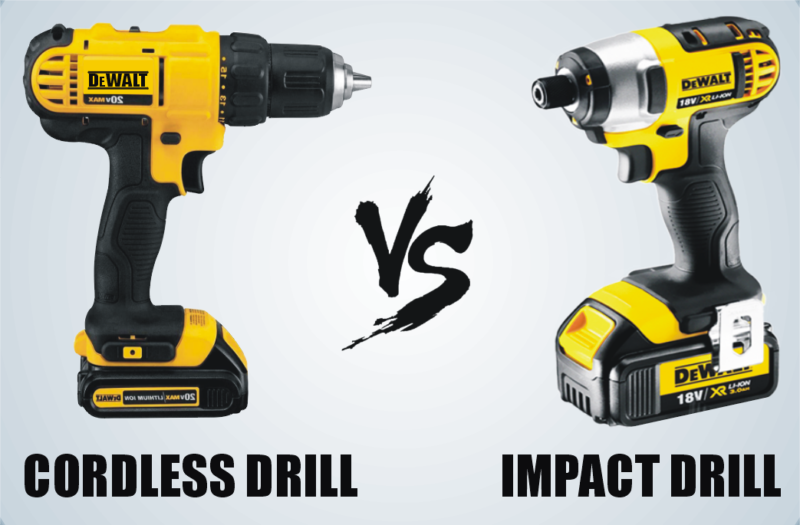 Cordless Drill vs. Impact Drill